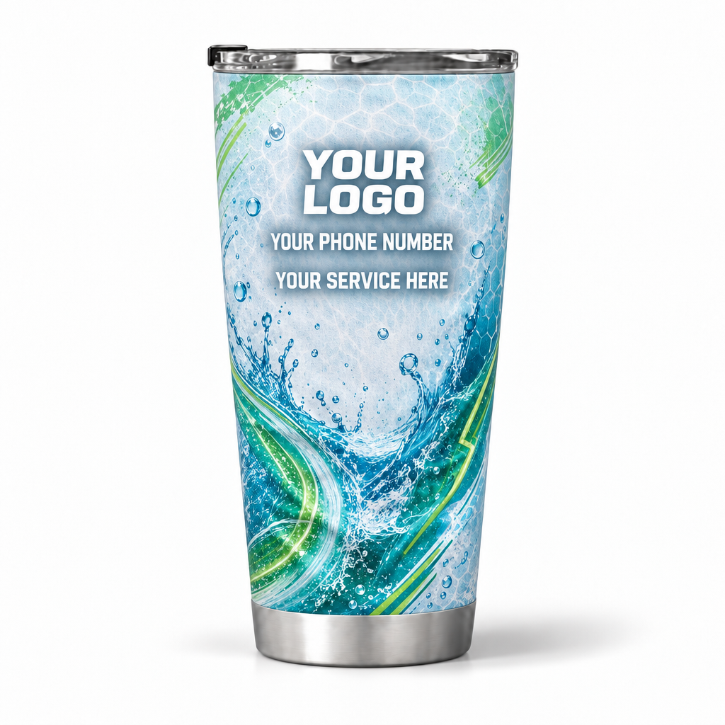 PW0052 personalized tumbler 20oz back product mockup