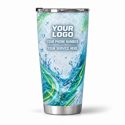PW0052 personalized tumbler 20oz back product mockup