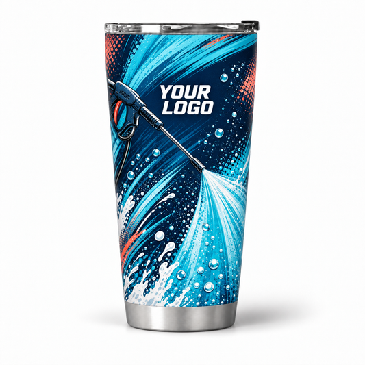 PW0053 personalized tumbler 20oz front product mockup
