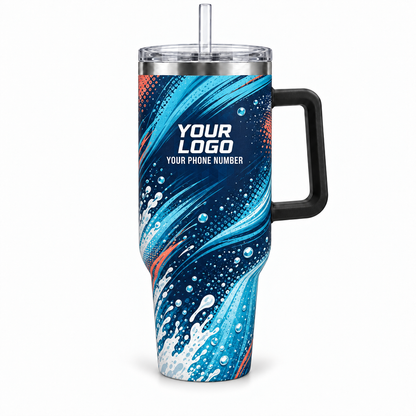 PW0053 personalized tumbler 40oz front product mockup