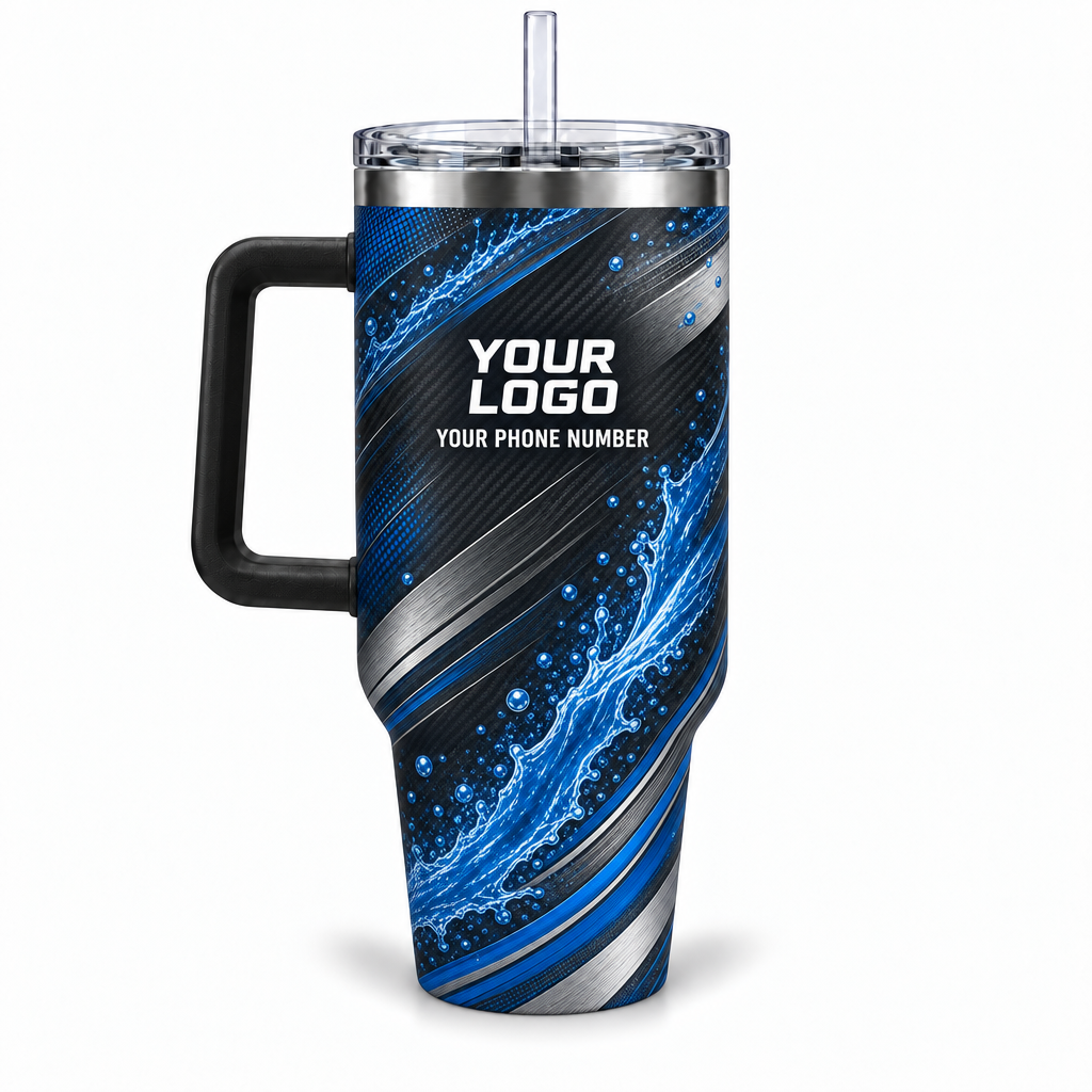 PW0055 personalized tumbler 40oz back product mockup