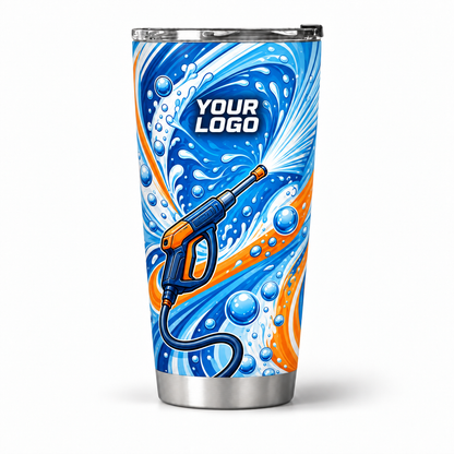 PW0056 personalized tumbler 20oz front product mockup