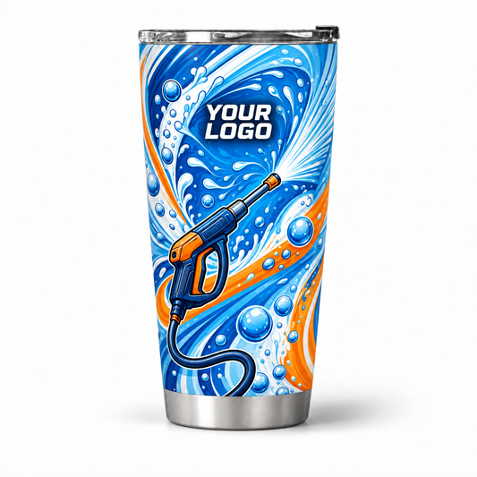 PW0056 personalized tumbler 20oz front product mockup
