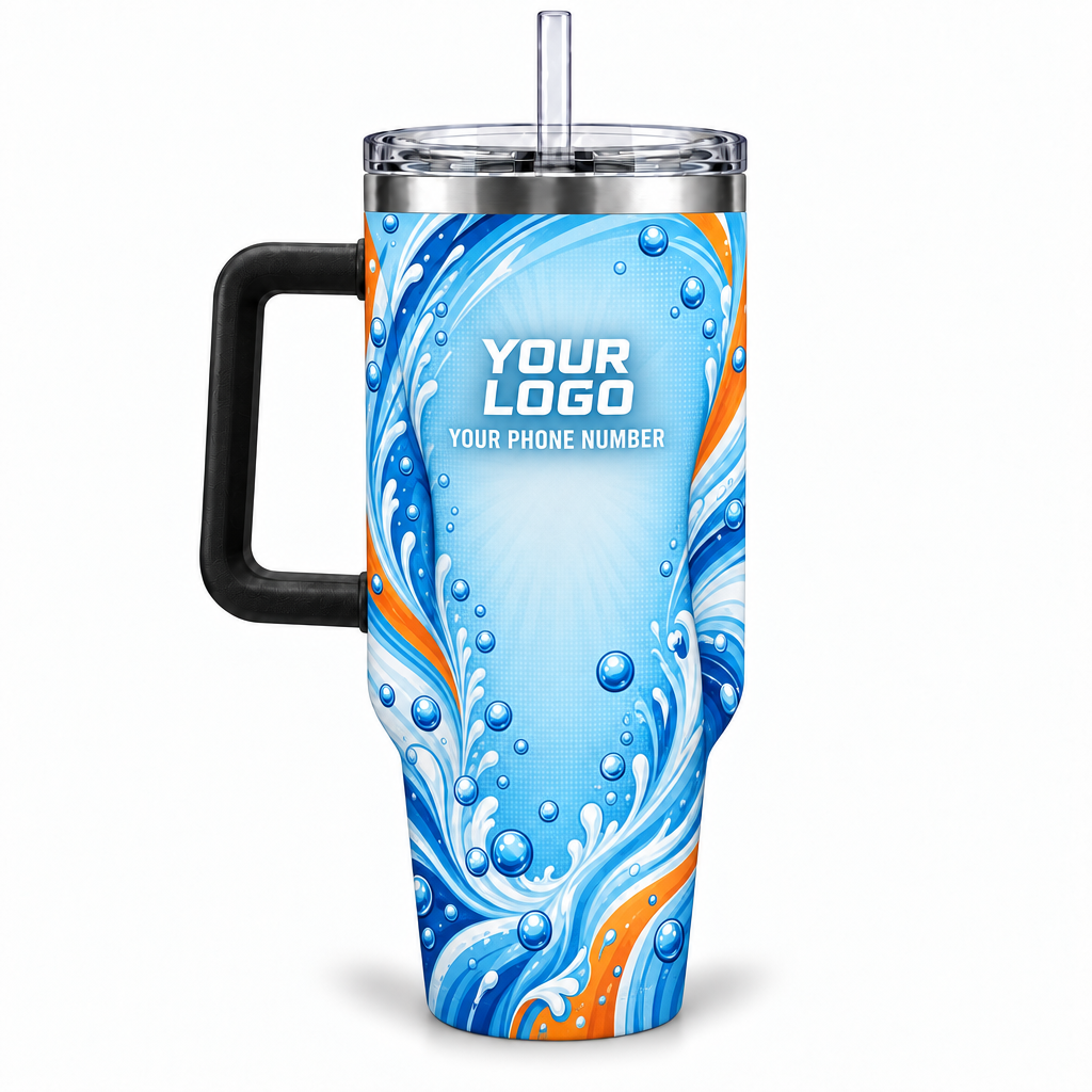 PW0056 personalized tumbler 40oz back product mockup