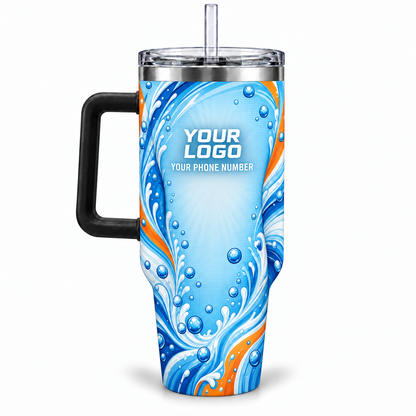 PW0056 personalized tumbler 40oz back product mockup