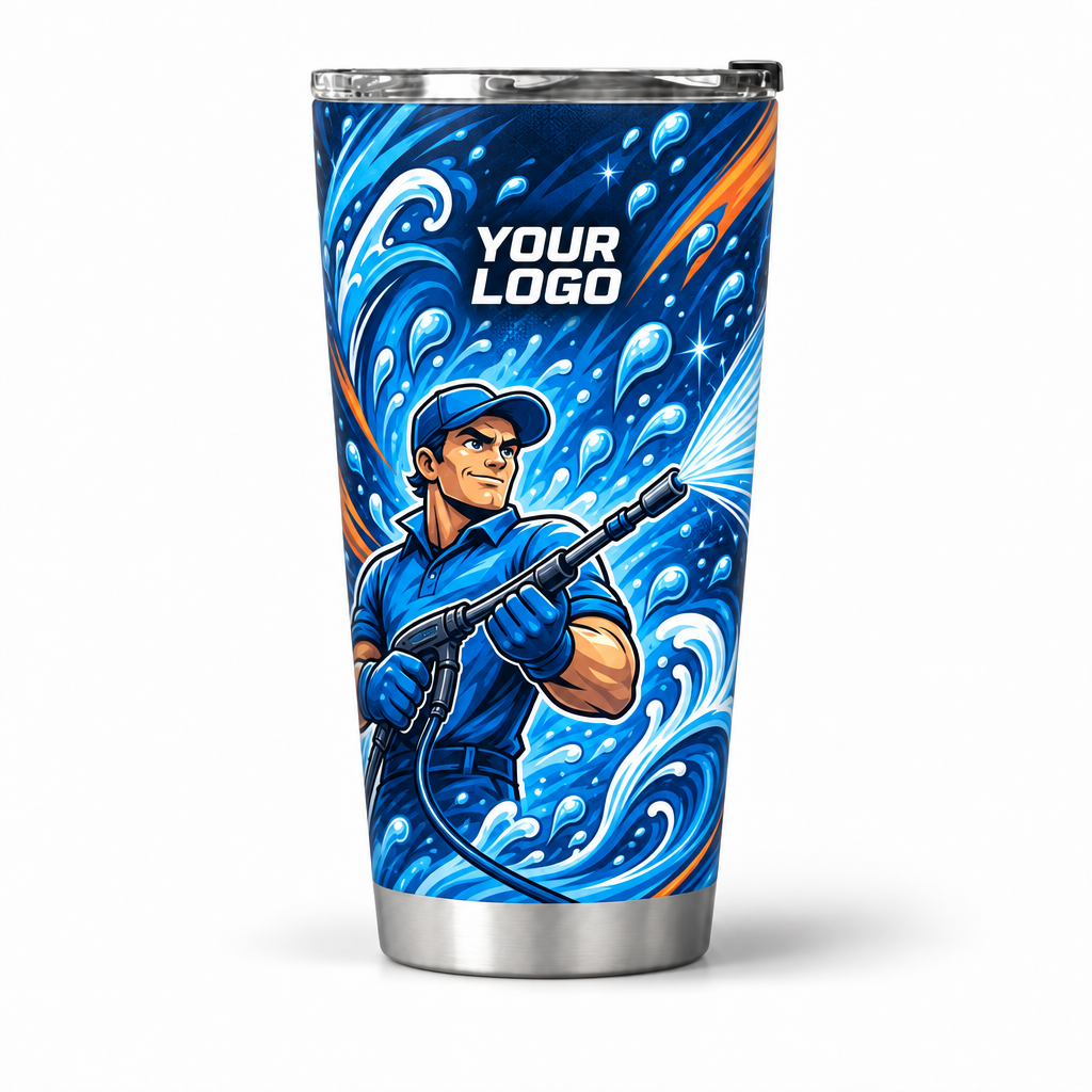 PW0057 personalized tumbler 20oz front product mockup