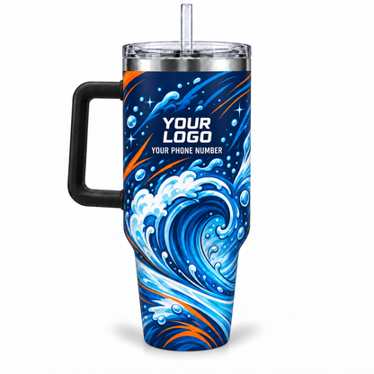 PW0057 personalized tumbler 40oz back product mockup