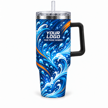 PW0057 personalized tumbler 40oz front product mockup