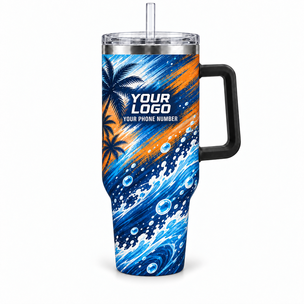 PW0058 personalized tumbler 40oz front product mockup