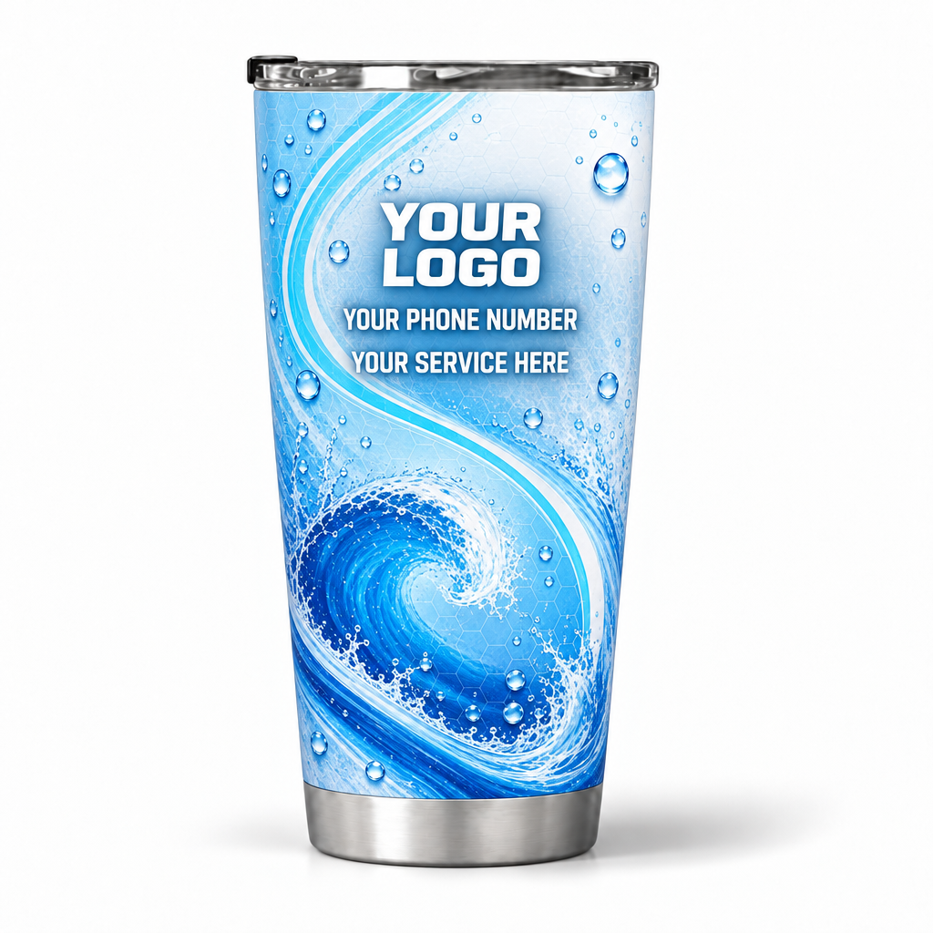 PW0059 personalized tumbler 20oz back product mockup