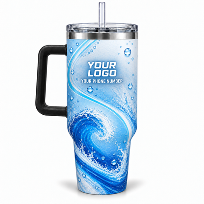 PW0059 personalized tumbler 40oz back product mockup