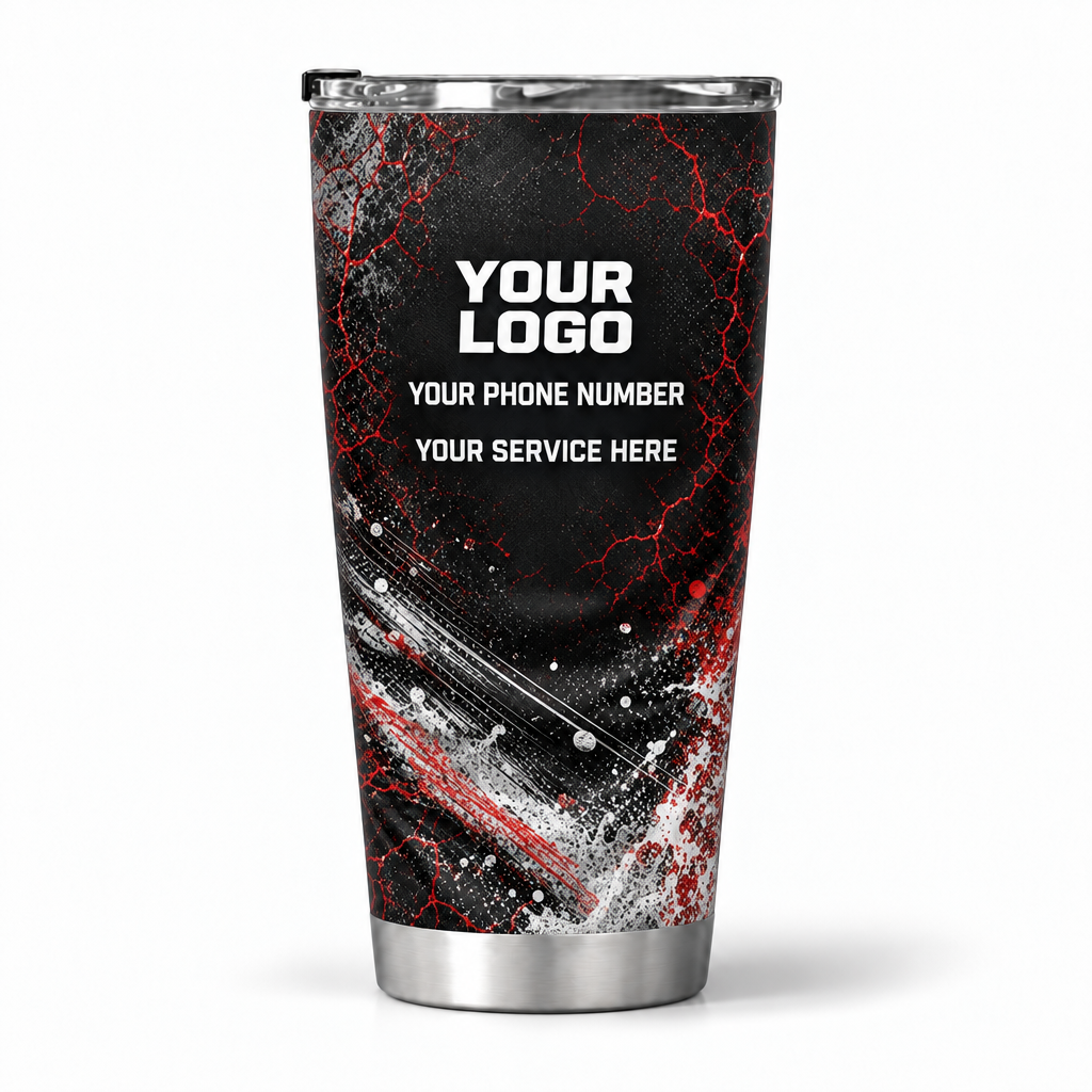 PWABSV0009 personalized tumbler 20oz back product mockup