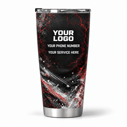 PWABSV0009 personalized tumbler 20oz back product mockup