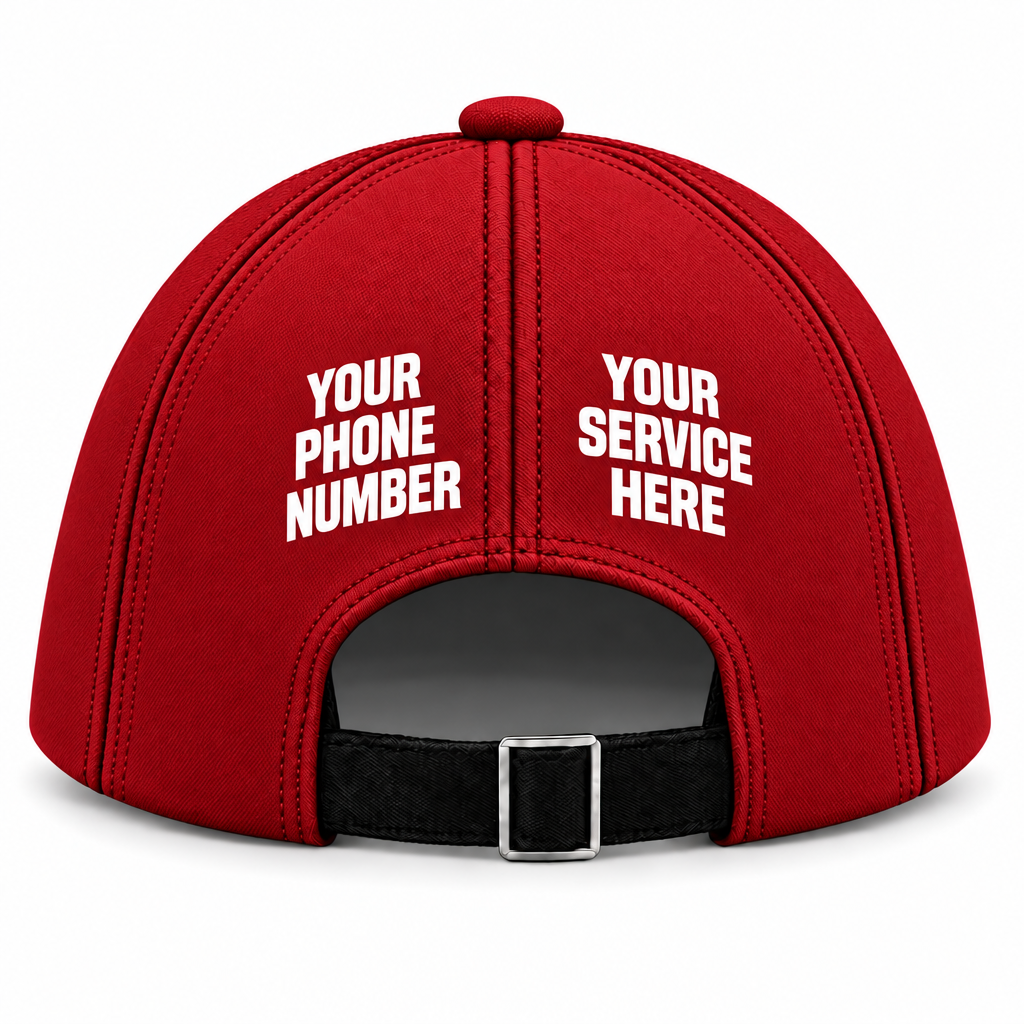 PWBS0006 personalized cap back product mockup