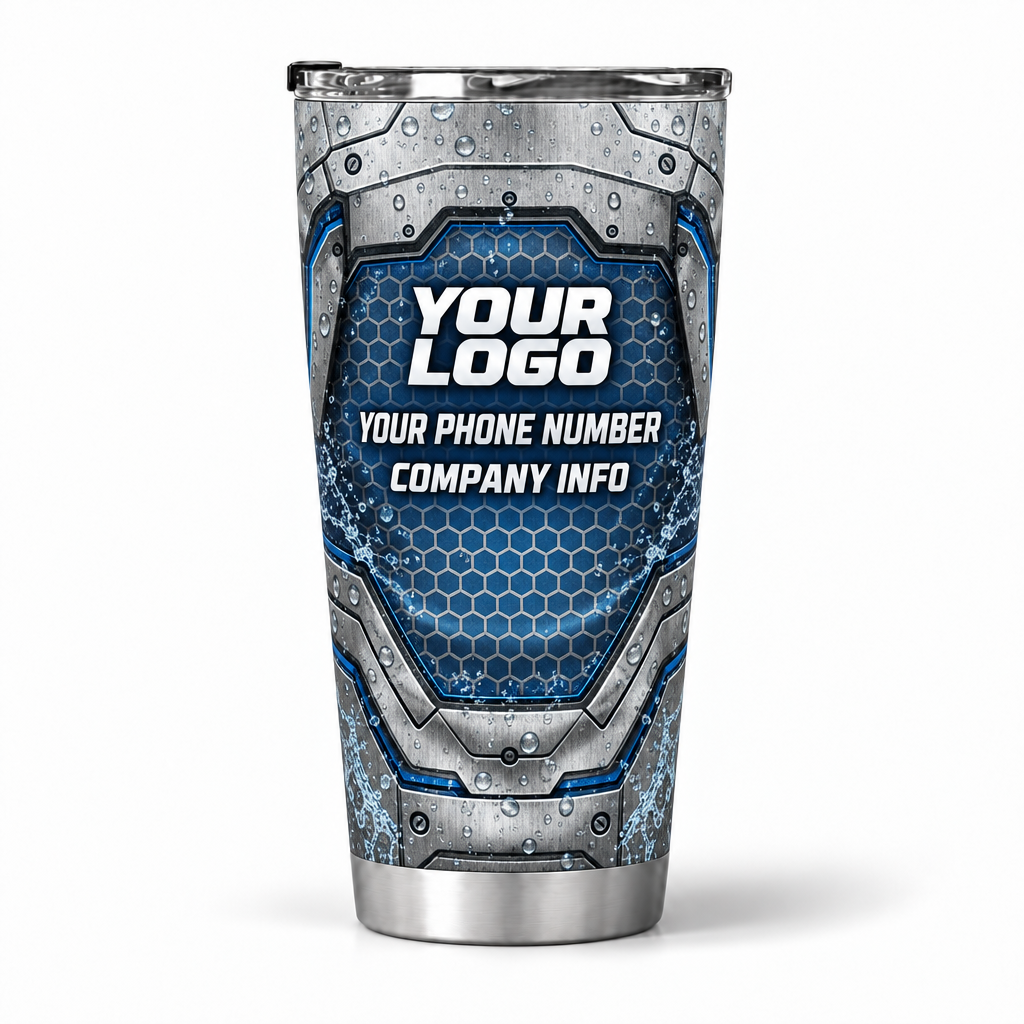 PWHG0003 personalized tumbler 20oz back product mockup