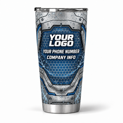 PWHG0003 personalized tumbler 20oz back product mockup