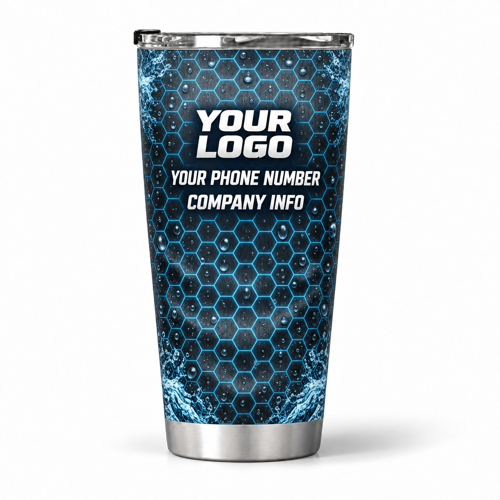 PWHG0005 personalized tumbler 20oz back product mockup