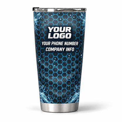 PWHG0005 personalized tumbler 20oz back product mockup