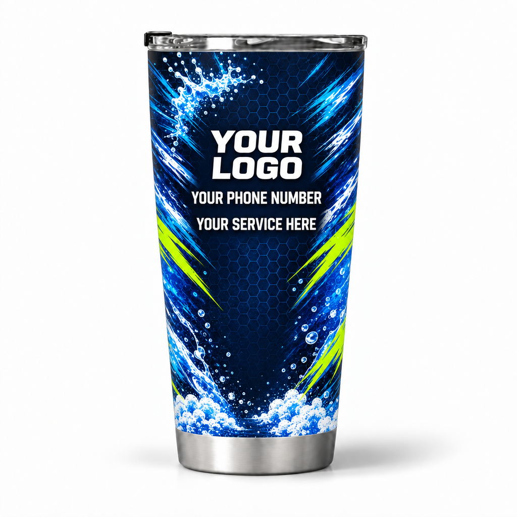PWN001 personalized tumbler 20oz back product mockup