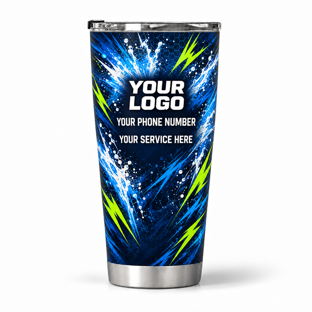 PWN002 personalized tumbler 20oz back product mockup