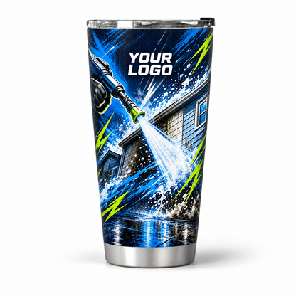 PWN002 personalized tumbler 20oz front product mockup