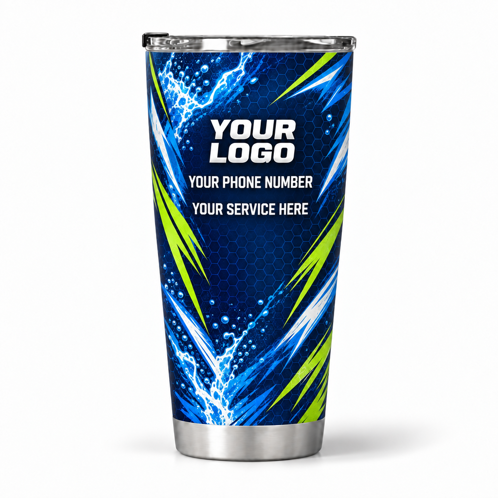 PWN003 personalized tumbler 20oz back product mockup