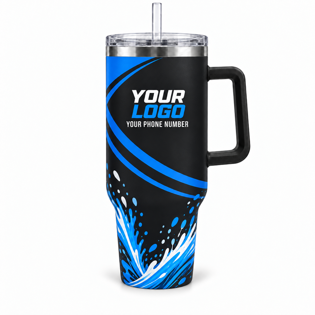 PWN004 personalized tumbler 40oz front product mockup