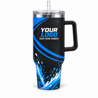 PWN004 personalized tumbler 40oz front product mockup