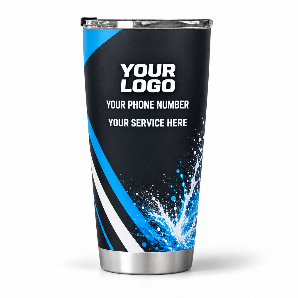 PWN005 personalized tumbler 20oz back product mockup