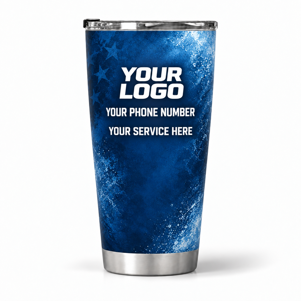 PWN006 personalized tumbler 20oz back product mockup