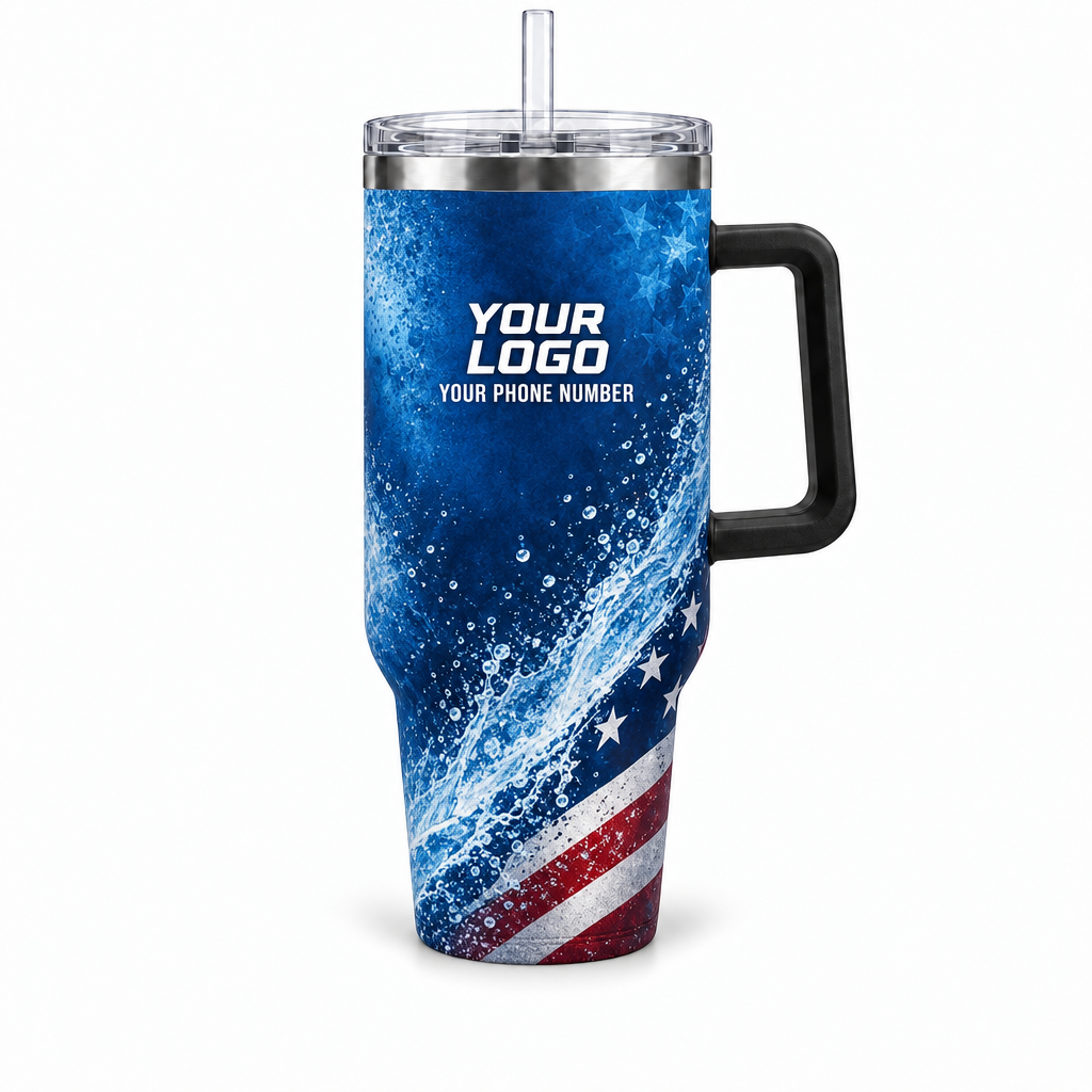 PWN006 personalized tumbler 40oz front product mockup