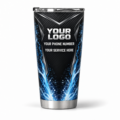 PWN007 personalized tumbler 20oz back product mockup