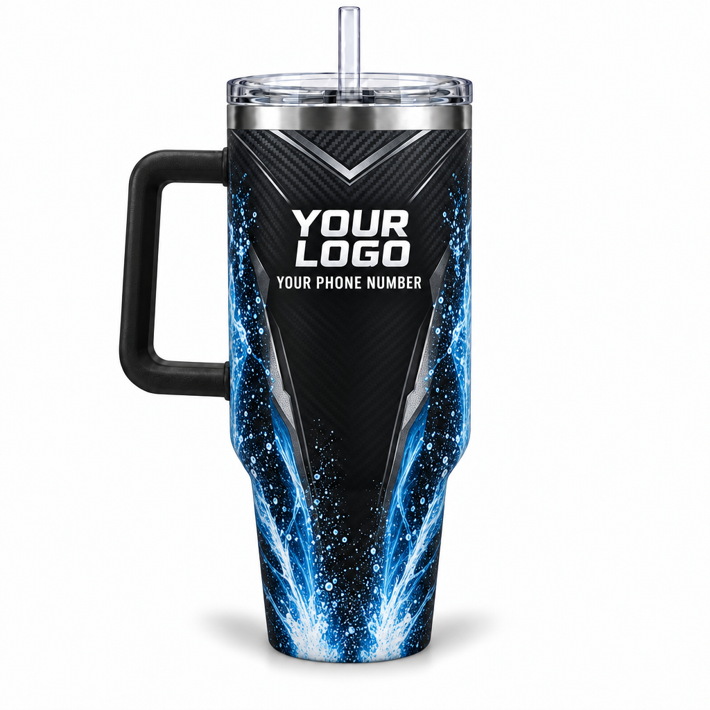 PWN007 personalized tumbler 40oz back product mockup