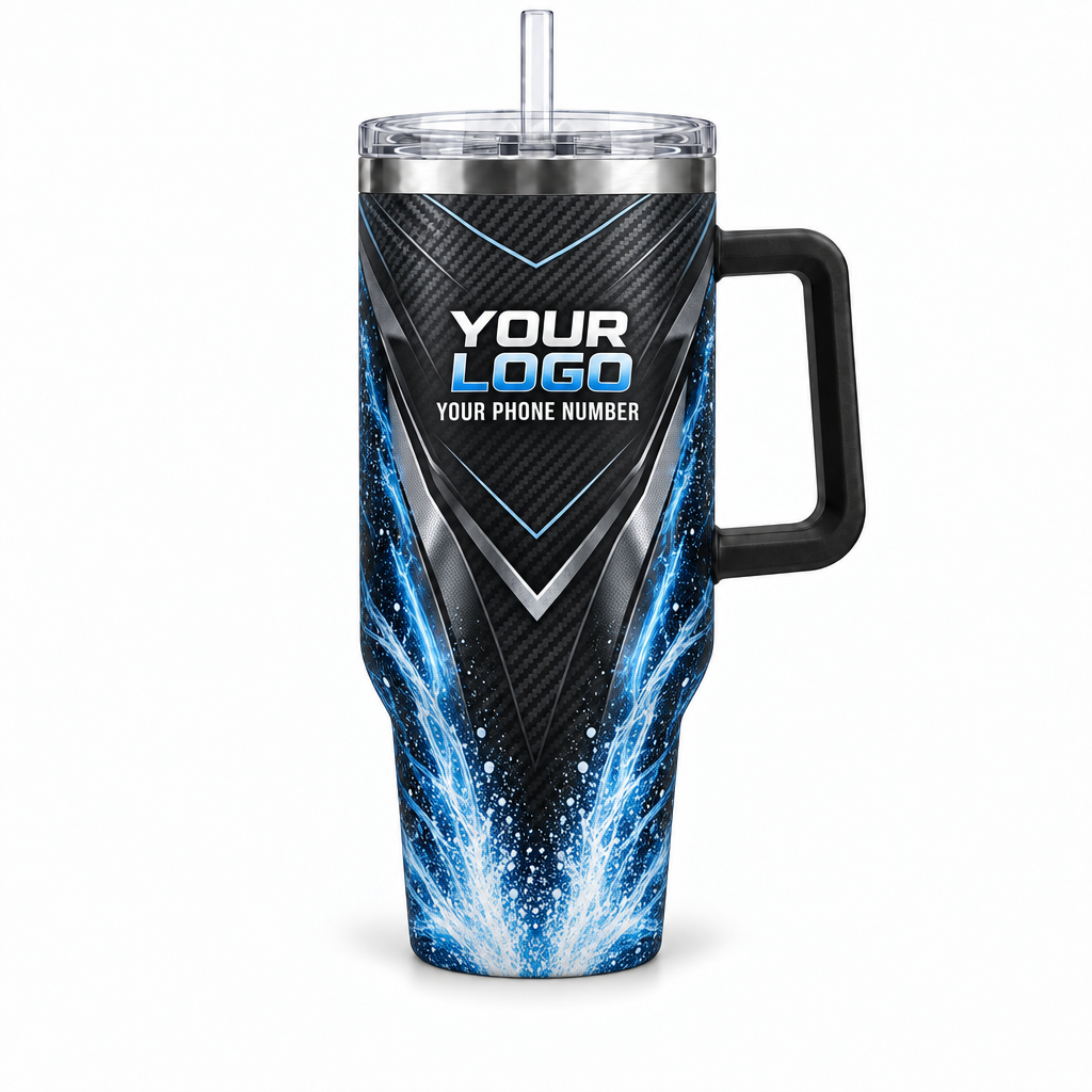 PWN007 personalized tumbler 40oz front product mockup