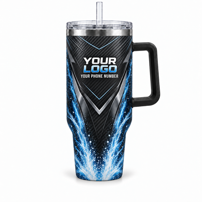 PWN007 personalized tumbler 40oz front product mockup