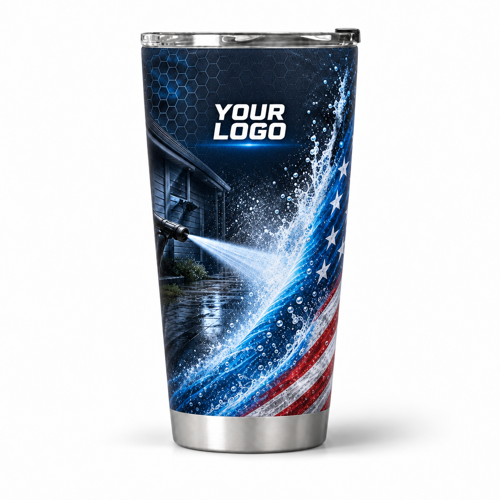 PWN008 personalized tumbler 20oz front product mockup
