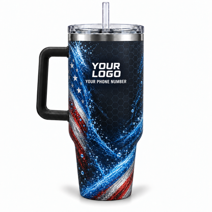 PWN008 personalized tumbler 40oz back product mockup