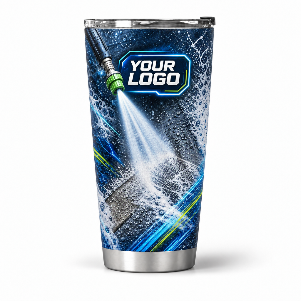PWN009 personalized tumbler 20oz front product mockup