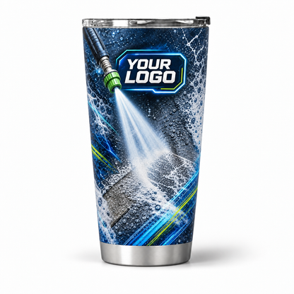 PWN009 personalized tumbler 20oz front product mockup