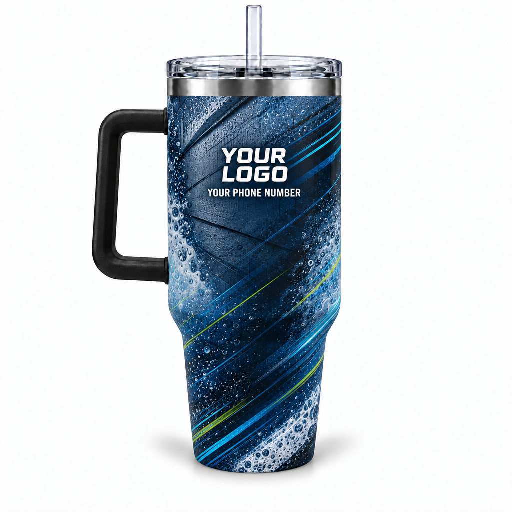 PWN009 personalized tumbler 40oz back product mockup