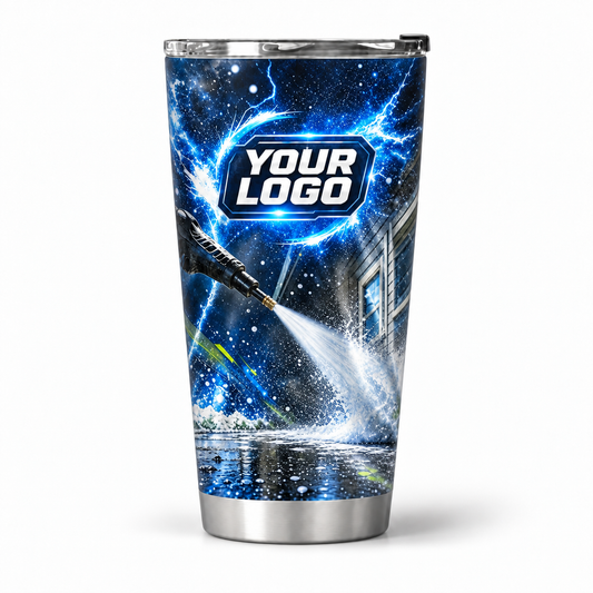 PWN010 personalized tumbler 20oz front product mockup