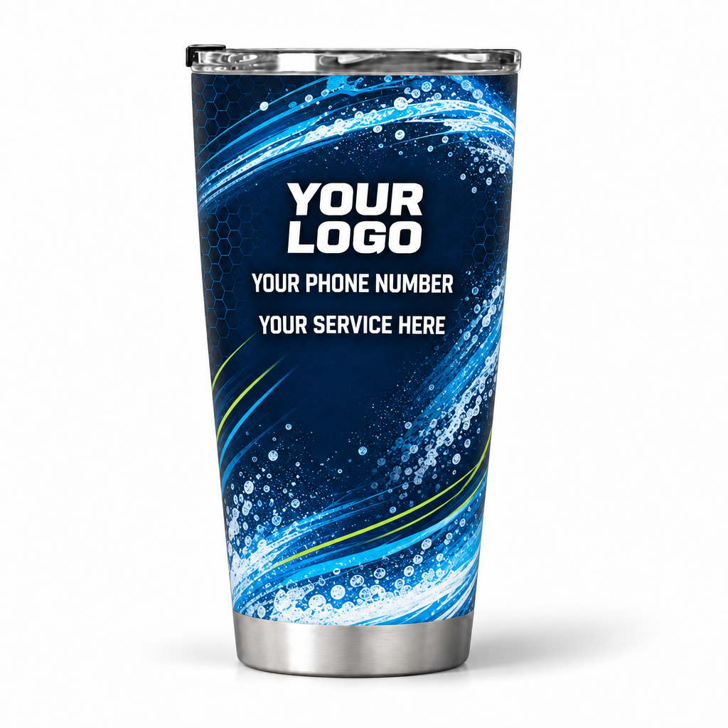 PWN011 personalized tumbler 20oz back product mockup