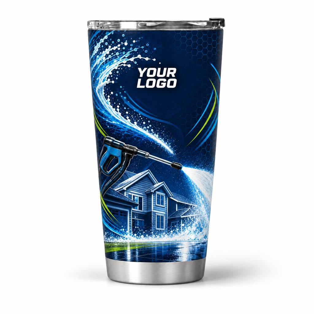 PWN011 personalized tumbler 20oz front product mockup