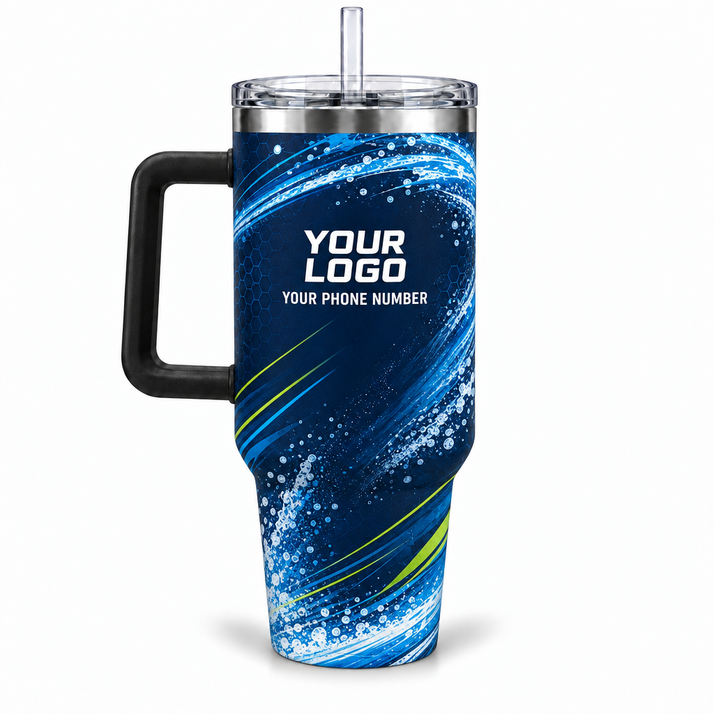 PWN011 personalized tumbler 40oz back product mockup