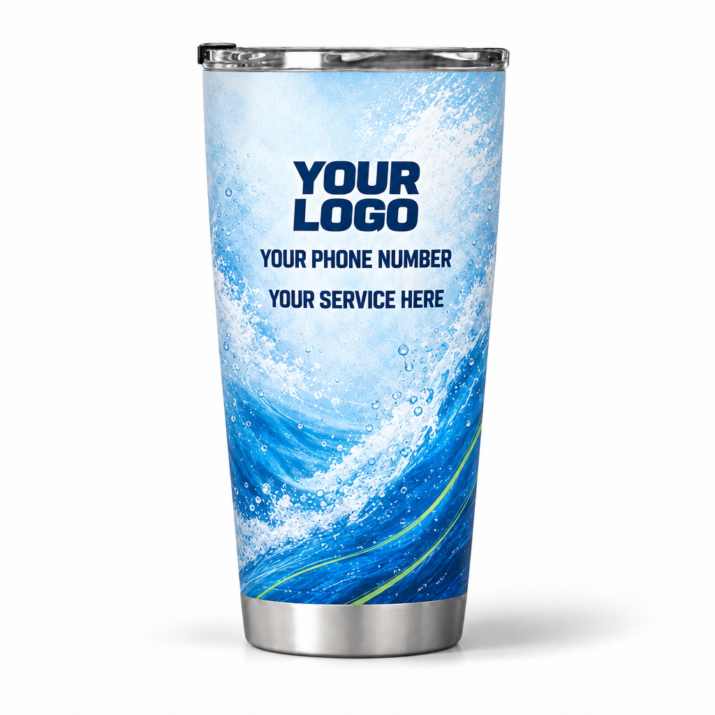 PWN013 personalized tumbler 20oz back product mockup
