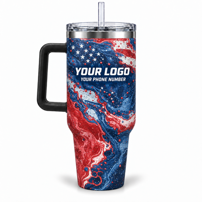 PWPP0003 personalized tumbler 40oz back product mockup
