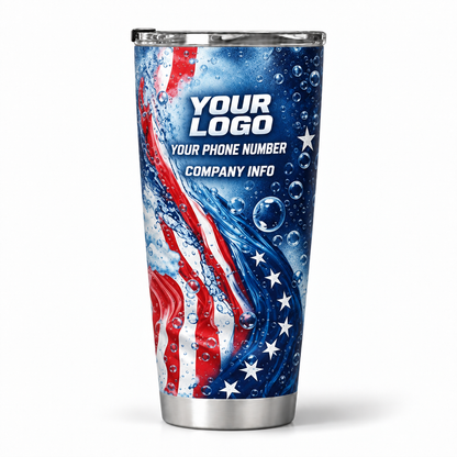 PWPP0007 personalized tumbler 20oz back product mockup