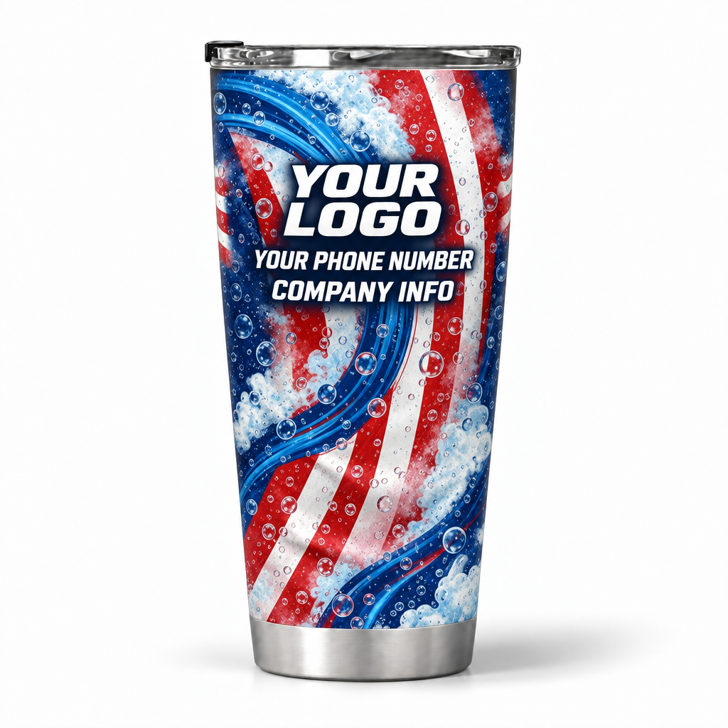 PWPP0009 personalized tumbler 20oz back product mockup