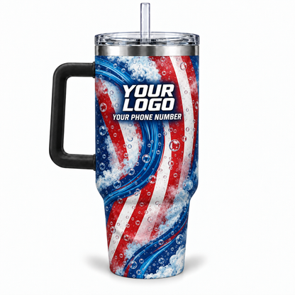 PWPP0009 personalized tumbler 40oz back product mockup