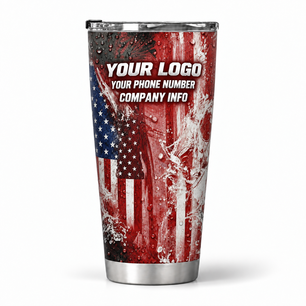 PWPP0010 personalized tumbler 20oz back product mockup